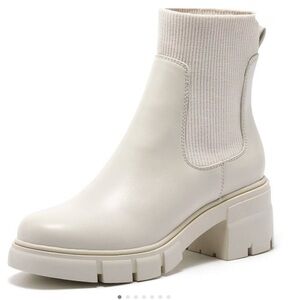 REDTOP Chelsea Ankle Elastic Chunky Block Heel Booties